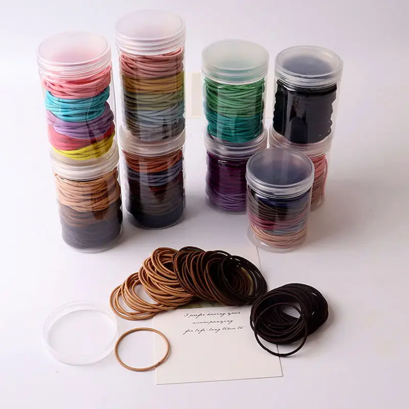 Korean Basic High Elastic Rubber Band for Hair Ponytail - Image 13
