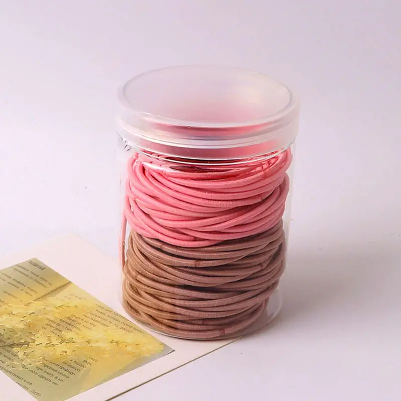 Korean Basic High Elastic Rubber Band for Hair Ponytail - Image 10