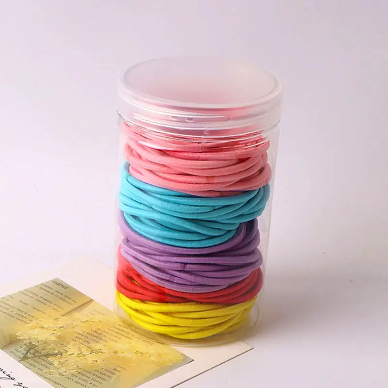 Korean Basic High Elastic Rubber Band for Hair Ponytail - Image 3