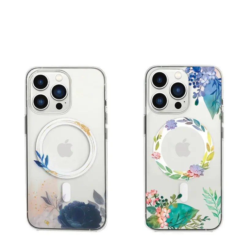 Apple iPhone 16E Magnetic Case with Floral Design