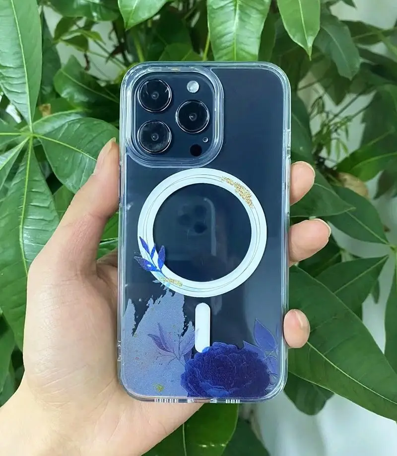Apple iPhone 16E Magnetic Case with Floral Design — feature 16