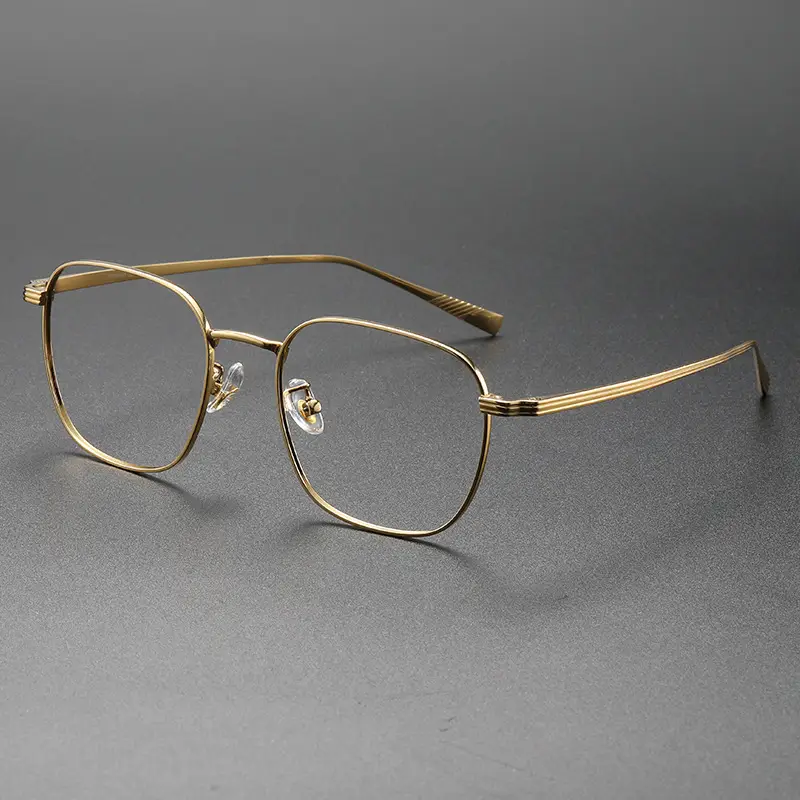 Men Ultra-Light Titanium Eyeglasses Black Retro Shenzhen