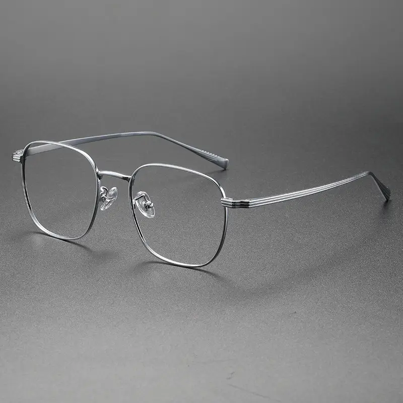 Men Ultra-Light Titanium Eyeglasses Black Retro Shenzhen