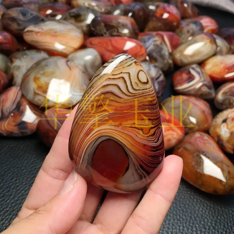Natural Entangled Silk Agate Handle Ornaments - Image 11