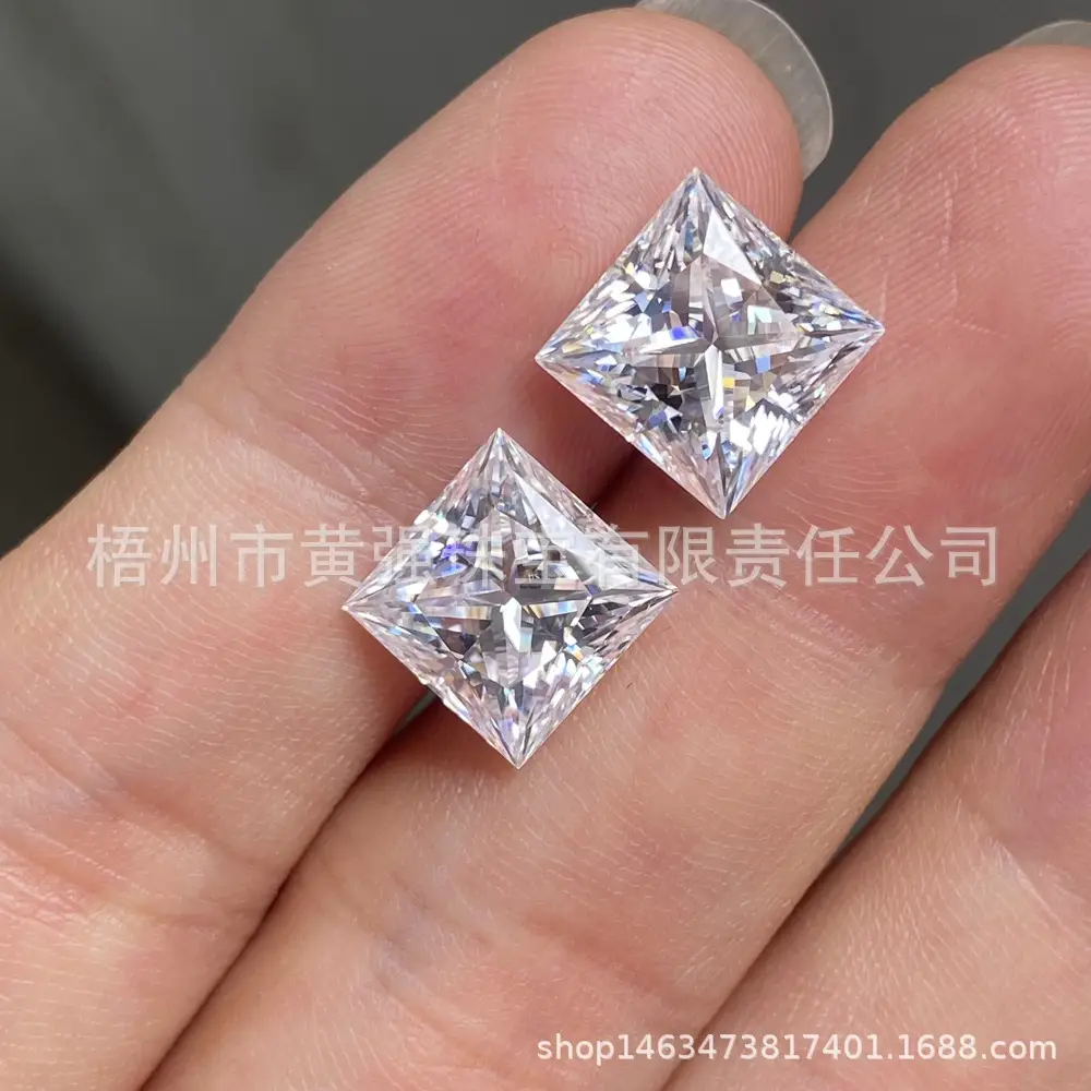 Spot Square Moissanite 2 Card Certificate Black Certificate — feature 9
