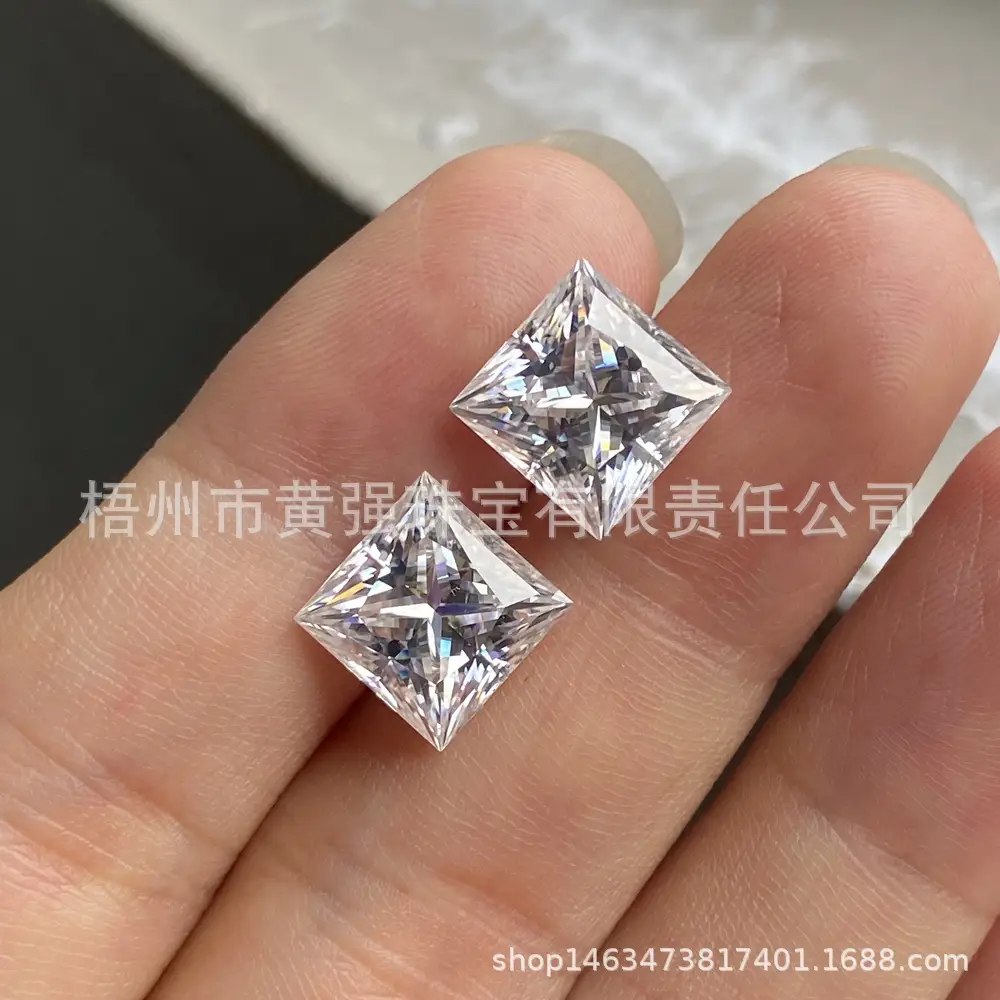 Spot Square Moissanite 2 Card Certificate Black Certificate — feature 8
