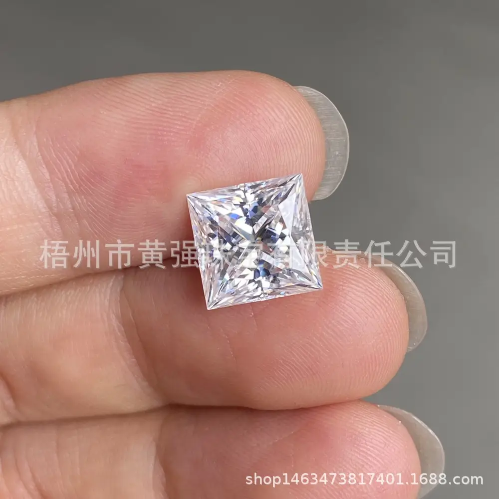 Spot Square Moissanite 2 Card Certificate Black Certificate — feature 5