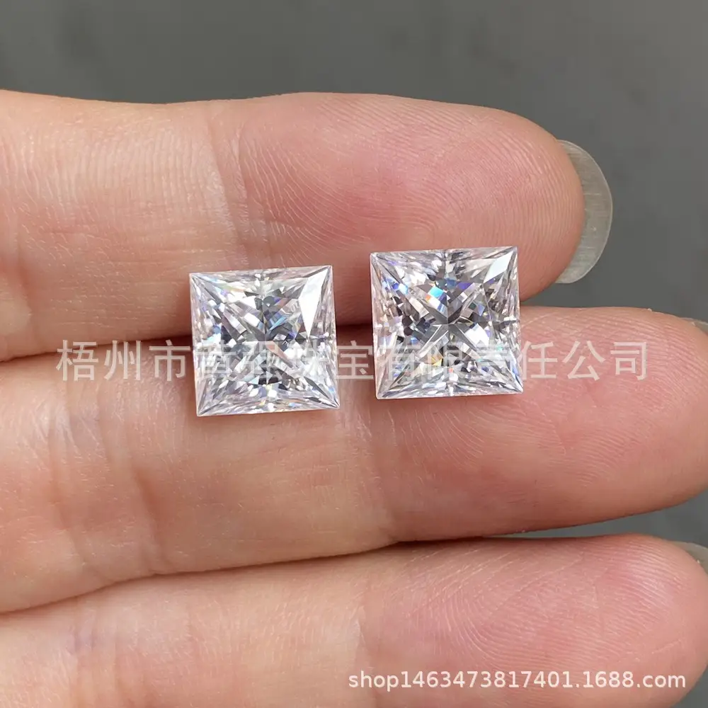 Spot Square Moissanite 2 Card Certificate Black Certificate — feature 10