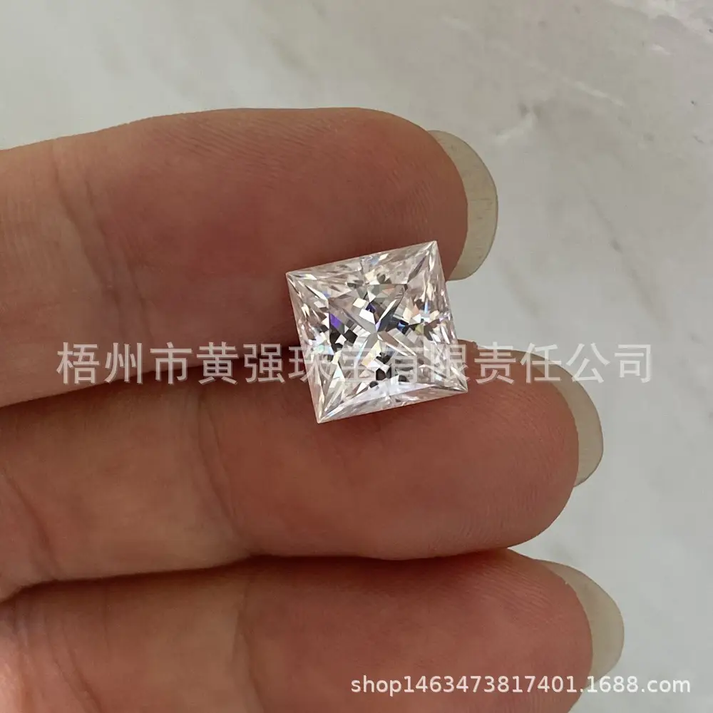 Spot Square Moissanite 2 Card Certificate Black Certificate — feature 3