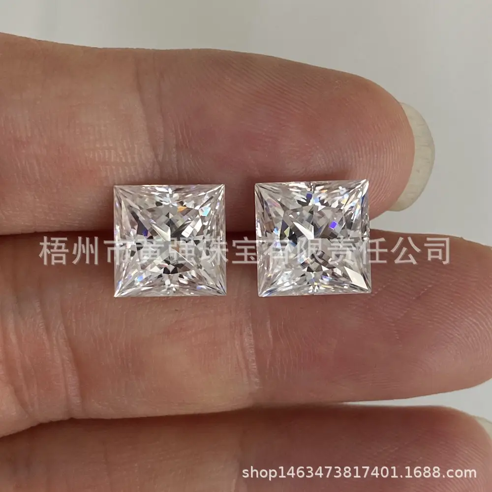Spot Square Moissanite 2 Card Certificate Black Certificate — feature 7