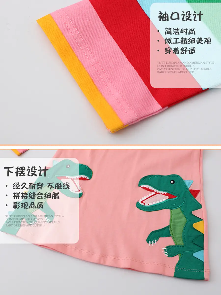 Girls Pink Dinosaur Long Sleeve T-Shirt 2025 - Image 4