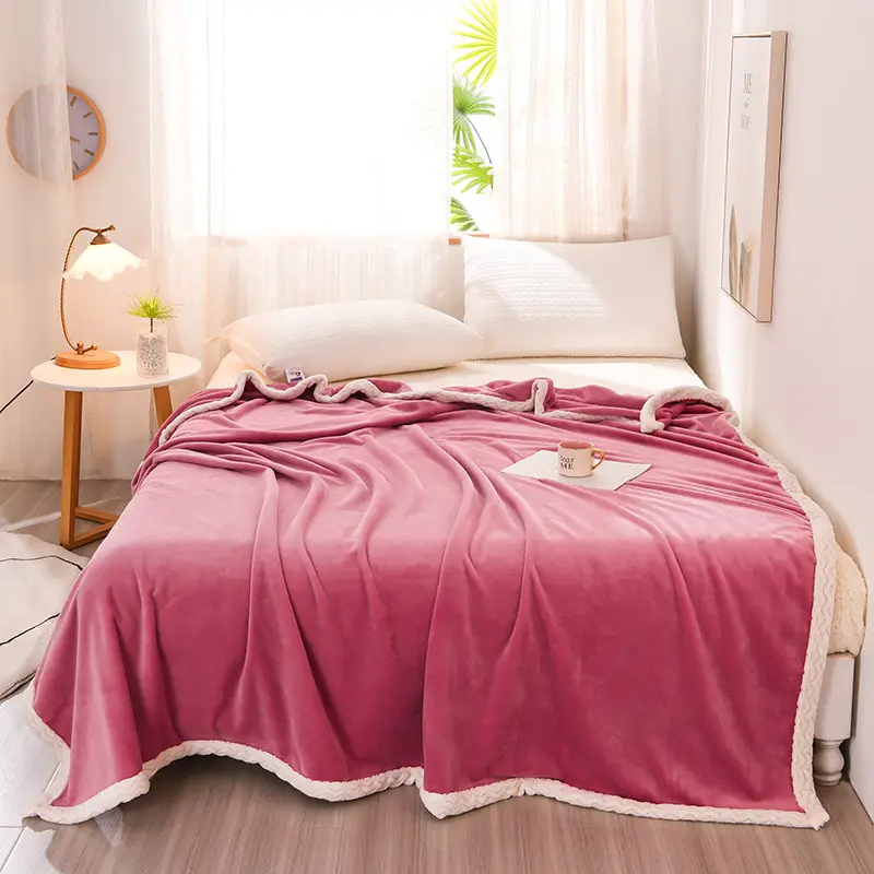 Green Thick Milk Fluff Blanket for Kids & Adults - Image 3