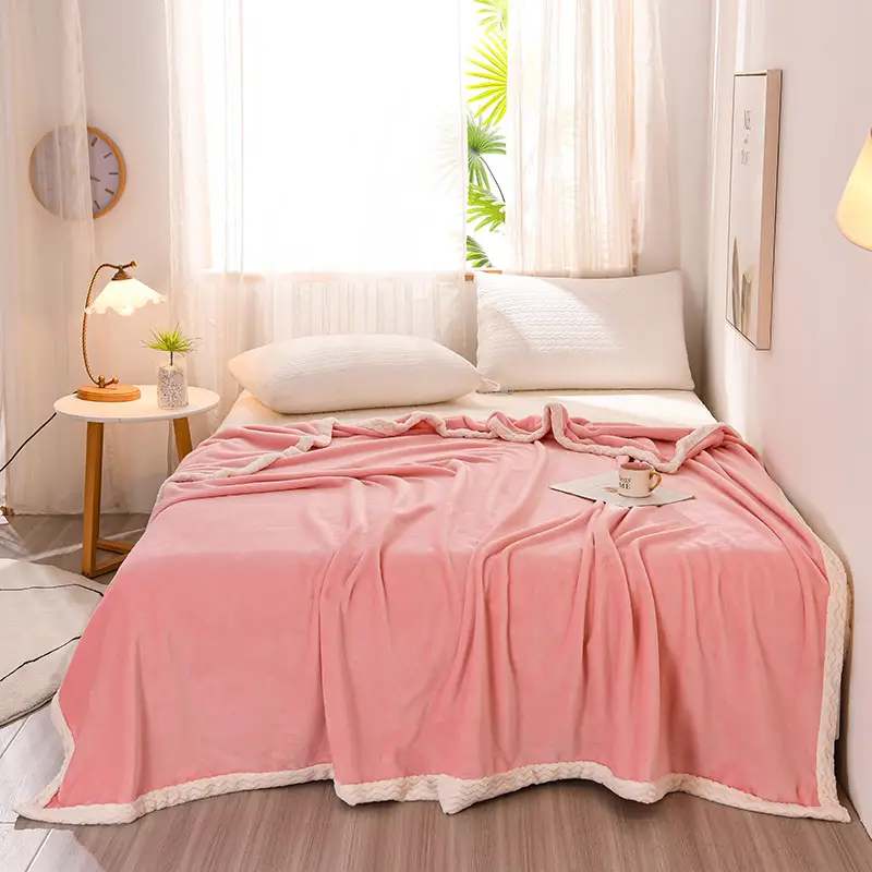 Green Thick Milk Fluff Blanket for Kids & Adults - Image 4