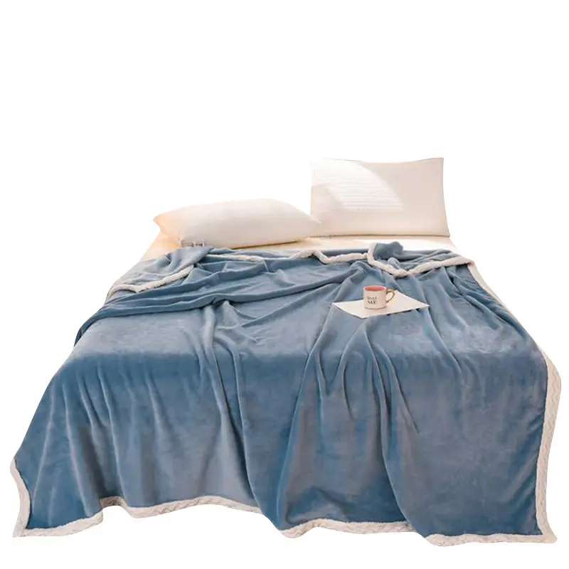 Green Thick Milk Fluff Blanket for Kids & Adults - Image 6