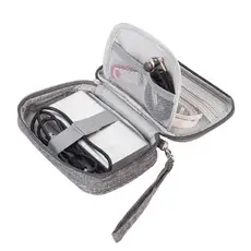 Three-Layer Digital Travel Bag Gray Orange 21x28cm — feature 22