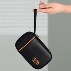 Three-Layer Digital Travel Bag Gray Orange 21x28cm — feature 24