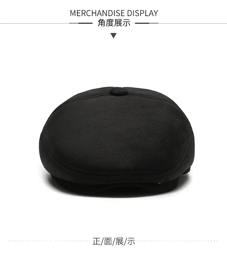 Deerskin Velvet Winter Hat for Men Elderly — feature 4