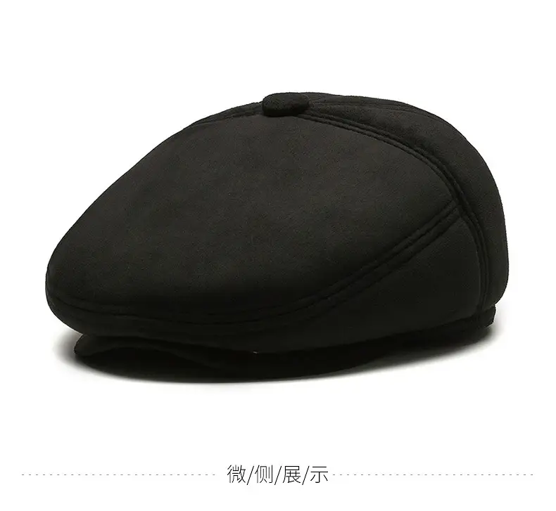 Deerskin Velvet Winter Hat for Men Elderly — feature 5