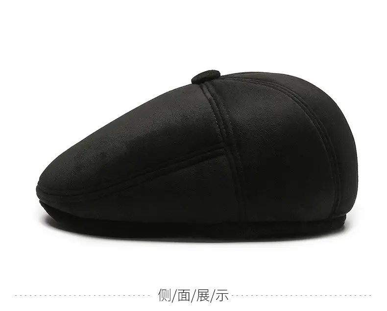 Deerskin Velvet Winter Hat for Men Elderly — feature 7