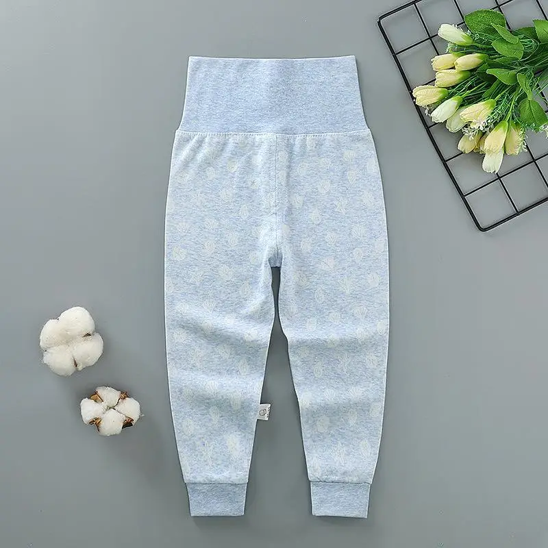 Blue Printed High-Waist Pants for 0-5Yrs Underwear - Image 9