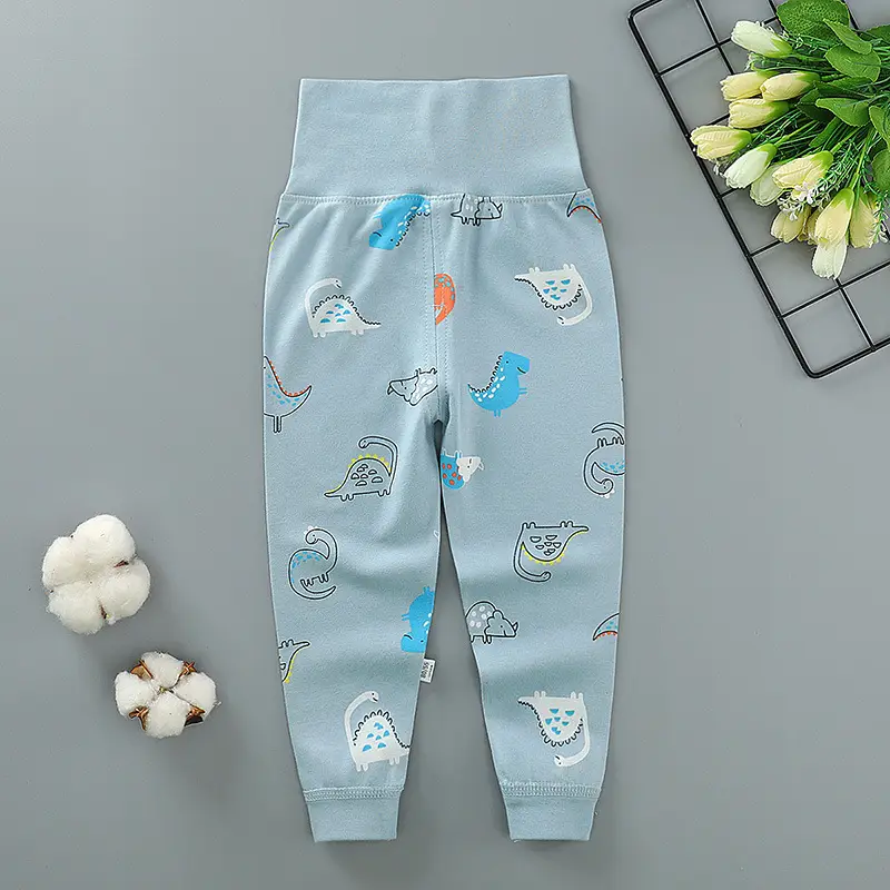 Blue Printed High-Waist Pants for 0-5Yrs Underwear - Image 4