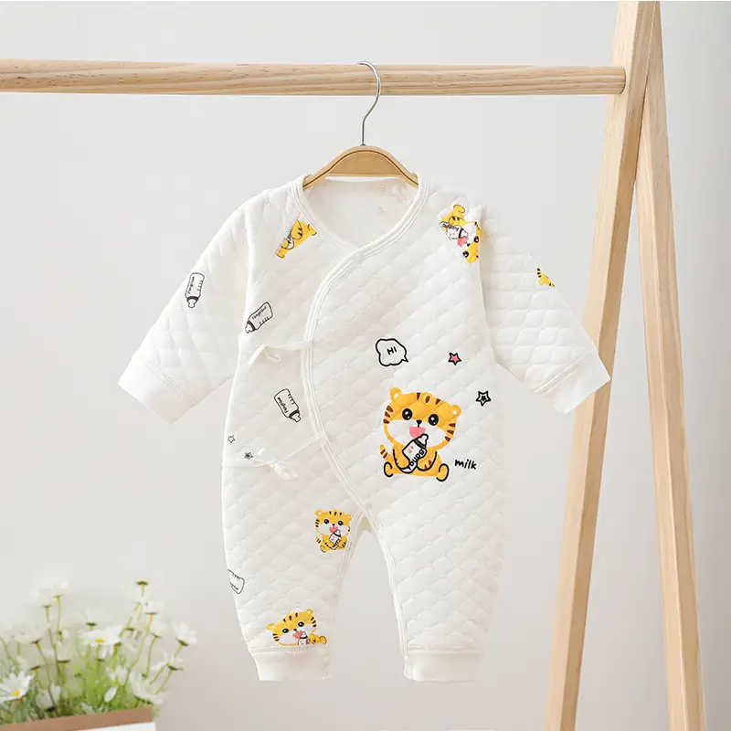 Newborn Three-Layer Warm Robe Pajamas for Baby — feature 9
