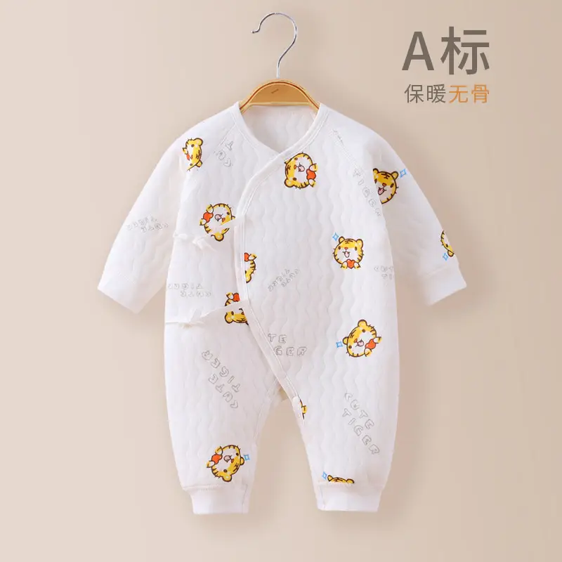Newborn Three-Layer Warm Robe Pajamas for Baby - Image 8