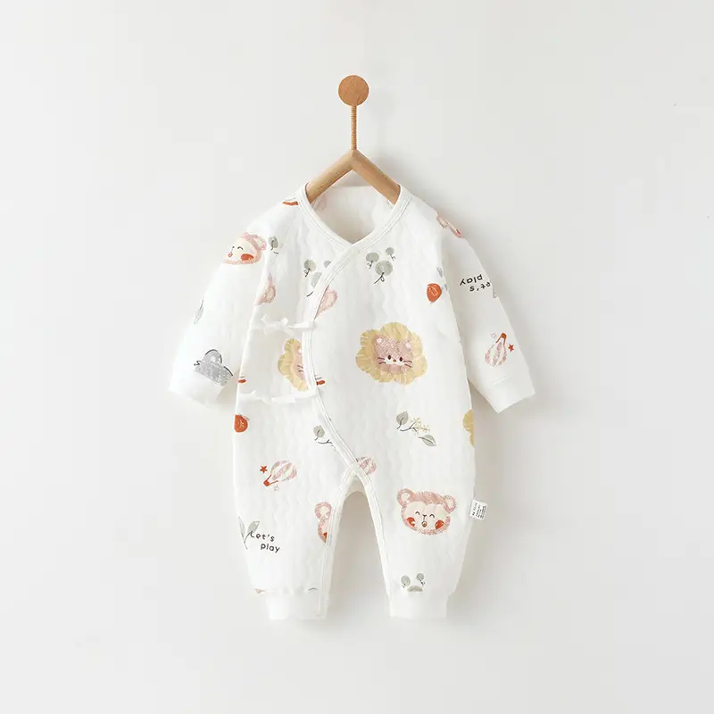 Newborn Three-Layer Warm Robe Pajamas for Baby - Image 2
