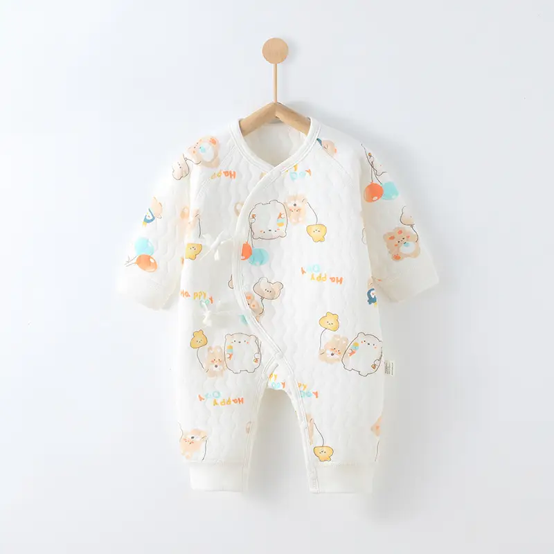 Newborn Three-Layer Warm Robe Pajamas for Baby - Image 10