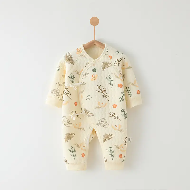 Newborn Three-Layer Warm Robe Pajamas for Baby - Image 13