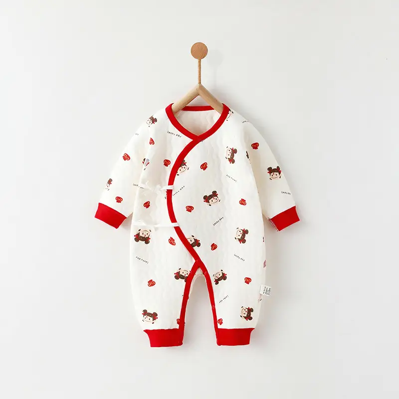 Newborn Three-Layer Warm Robe Pajamas for Baby - Image 3