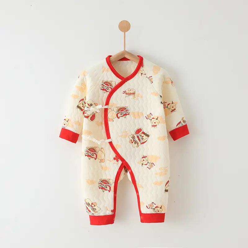Newborn Three-Layer Warm Robe Pajamas for Baby - Image 15