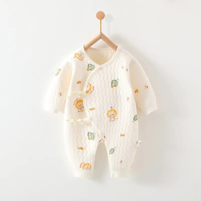 Newborn Three-Layer Warm Robe Pajamas for Baby - Image 16