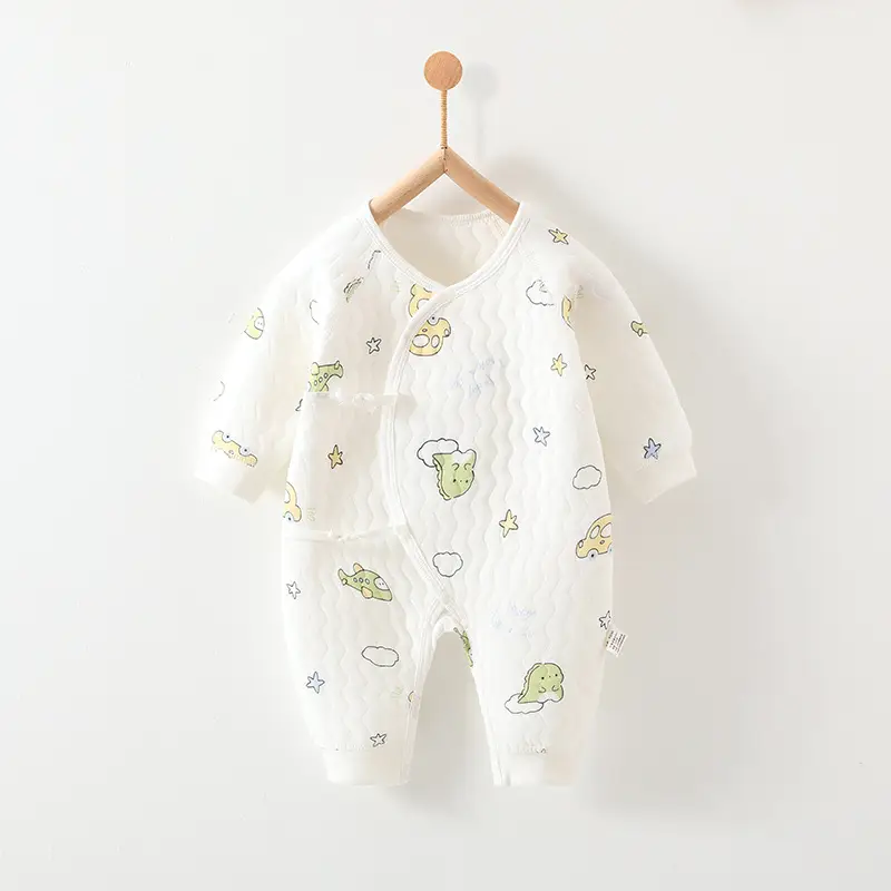 Newborn Three-Layer Warm Robe Pajamas for Baby - Image 17