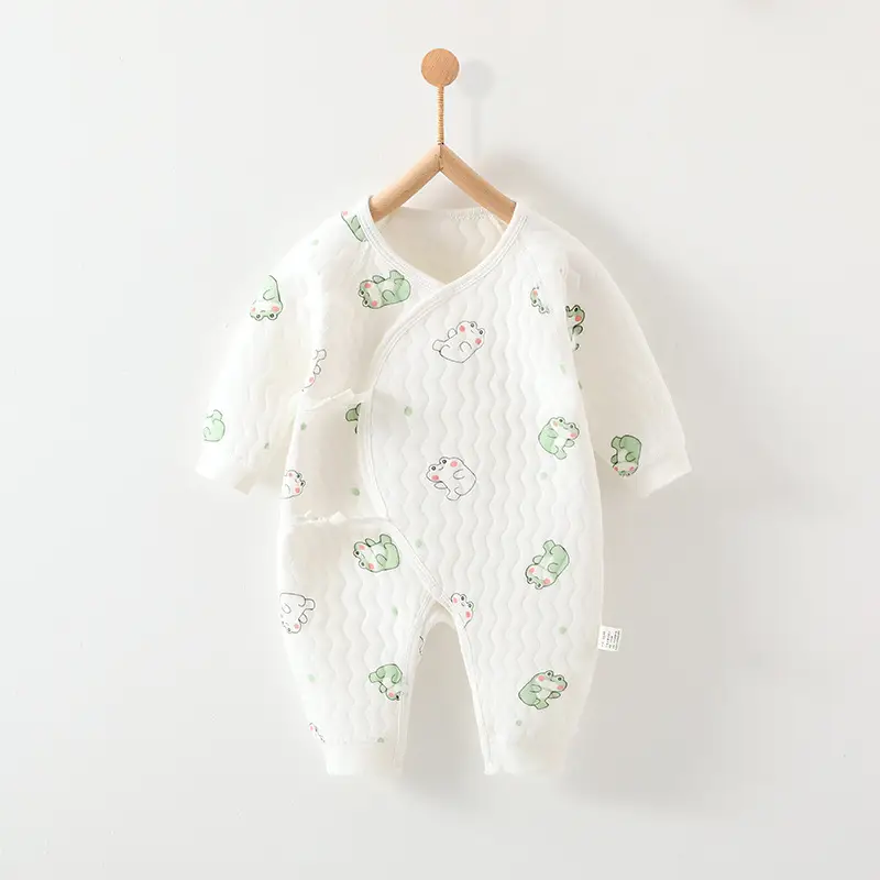Newborn Three-Layer Warm Robe Pajamas for Baby - Image 18