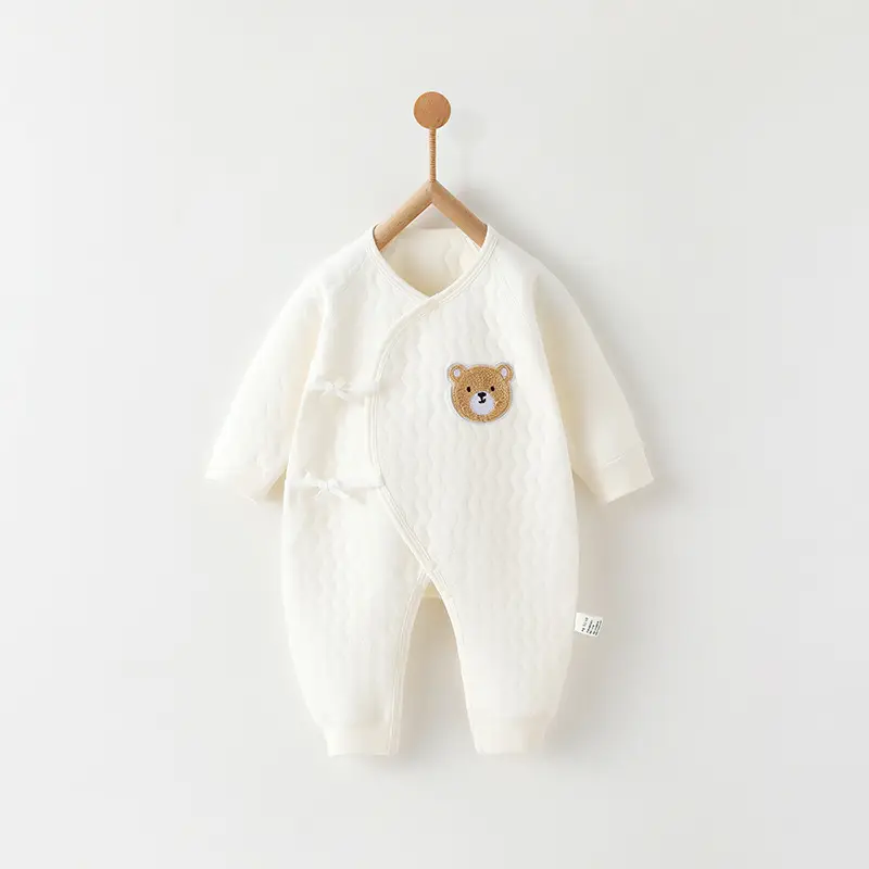 Newborn Three-Layer Warm Robe Pajamas for Baby - Image 4