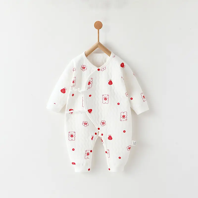 Newborn Three-Layer Warm Robe Pajamas for Baby - Image 5
