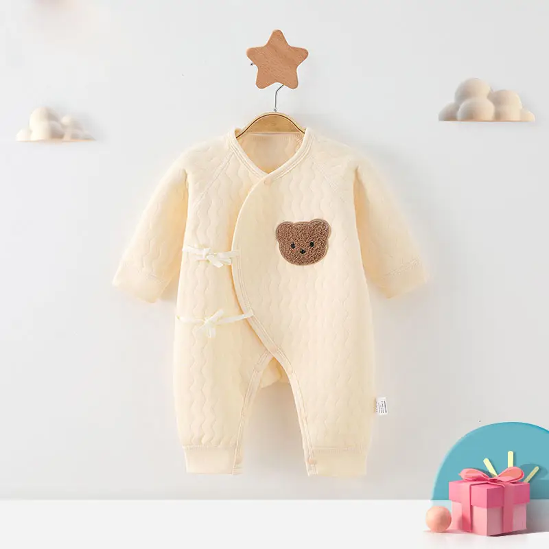 Newborn Three-Layer Warm Robe Pajamas for Baby - Image 6