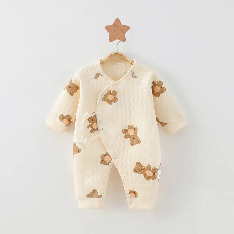 Newborn Three-Layer Warm Robe Pajamas for Baby - Image 7