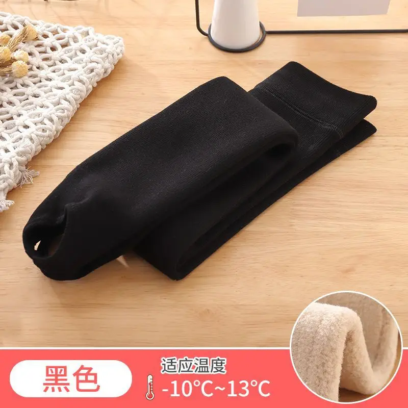 Black Velvet Leggings for Girls Autumn Winter Warm Outerwear