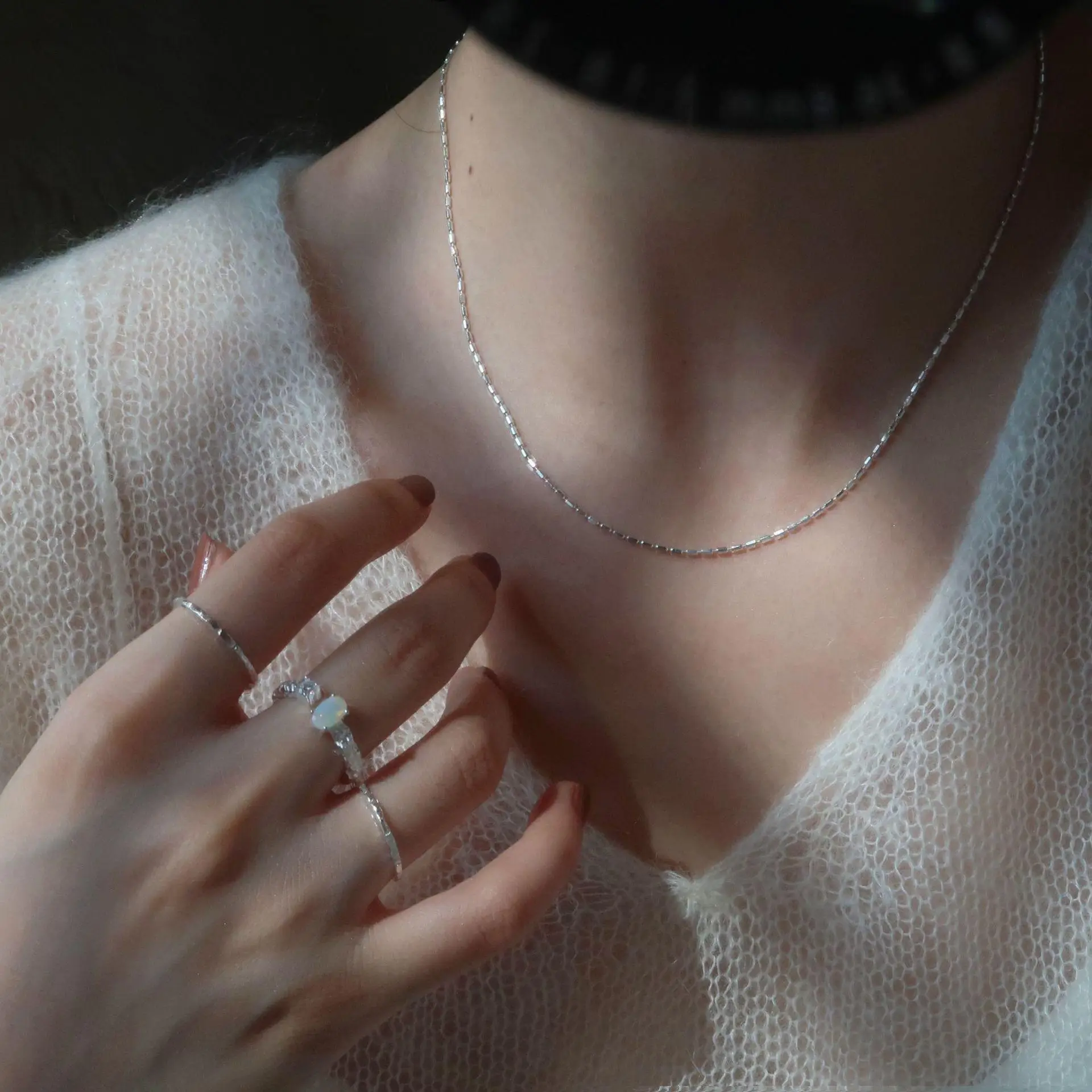 925 Sterling Silver Clavicle Necklace for Women - Image 4