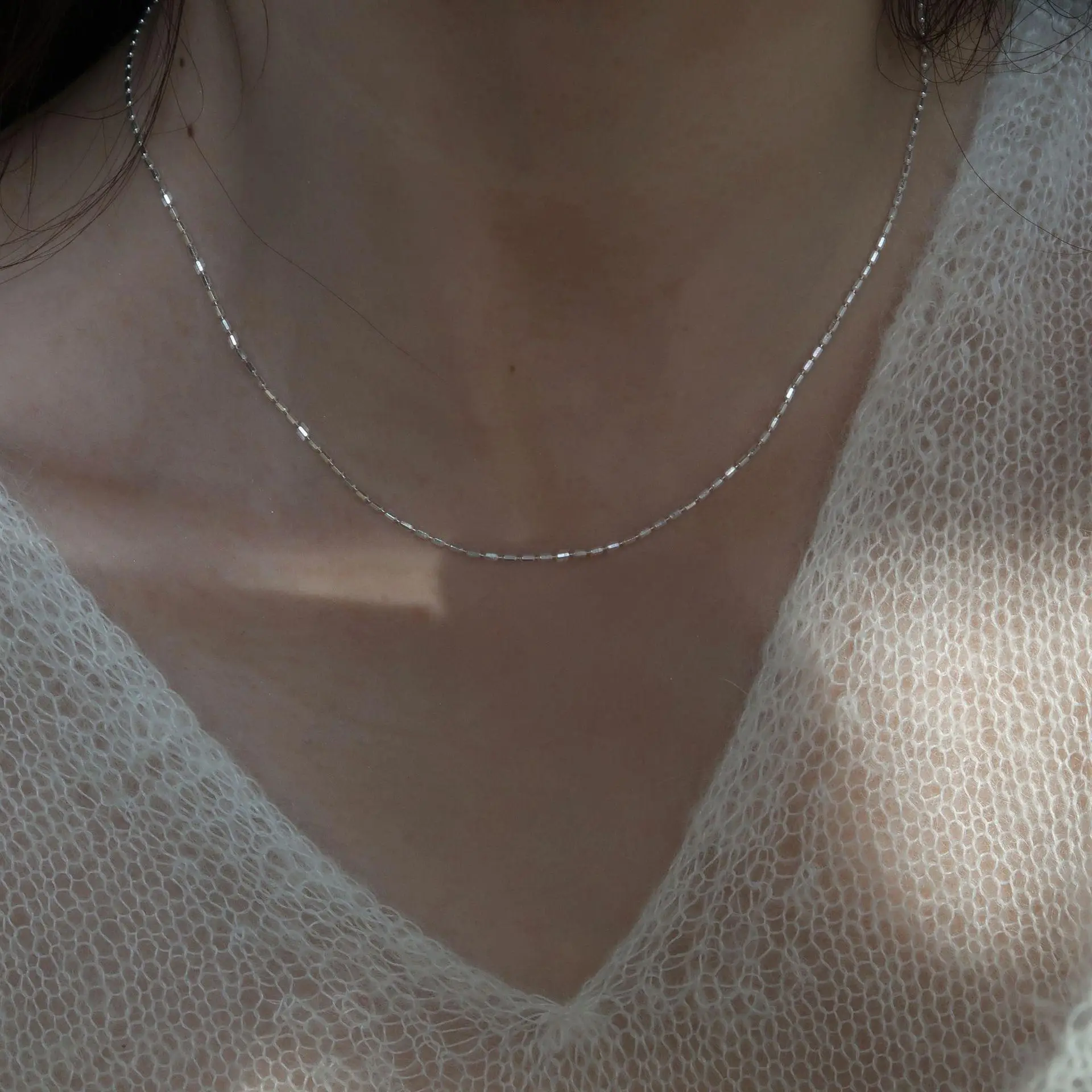 925 Sterling Silver Clavicle Necklace for Women — feature 2