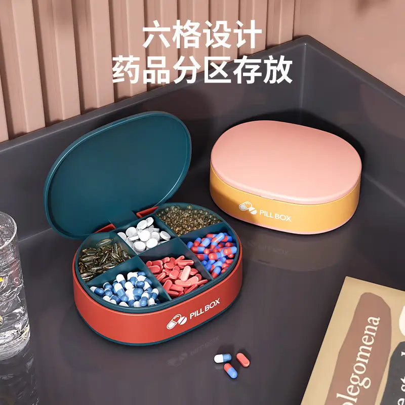 Portable Medicine Box 7-Day Moisture-Proof