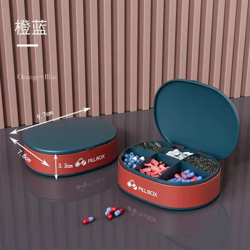 Portable Medicine Box 7-Day Moisture-Proof