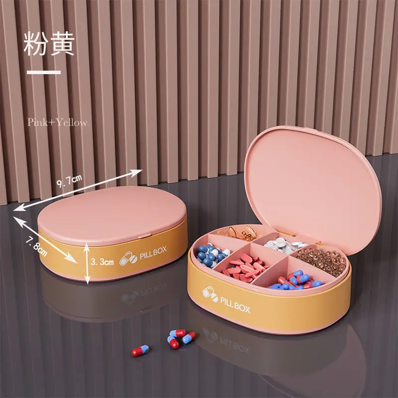 Portable Medicine Box 7-Day Moisture-Proof