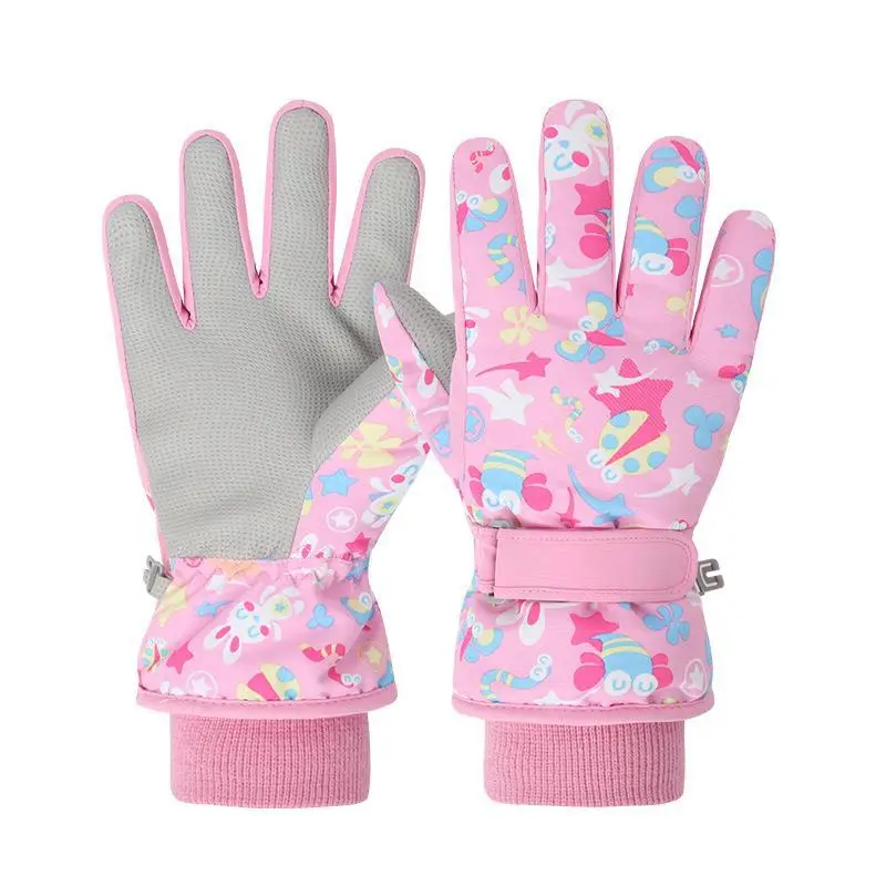 Winter Snow Gloves for Kids Cartoon Warm Five Finger - Image 11