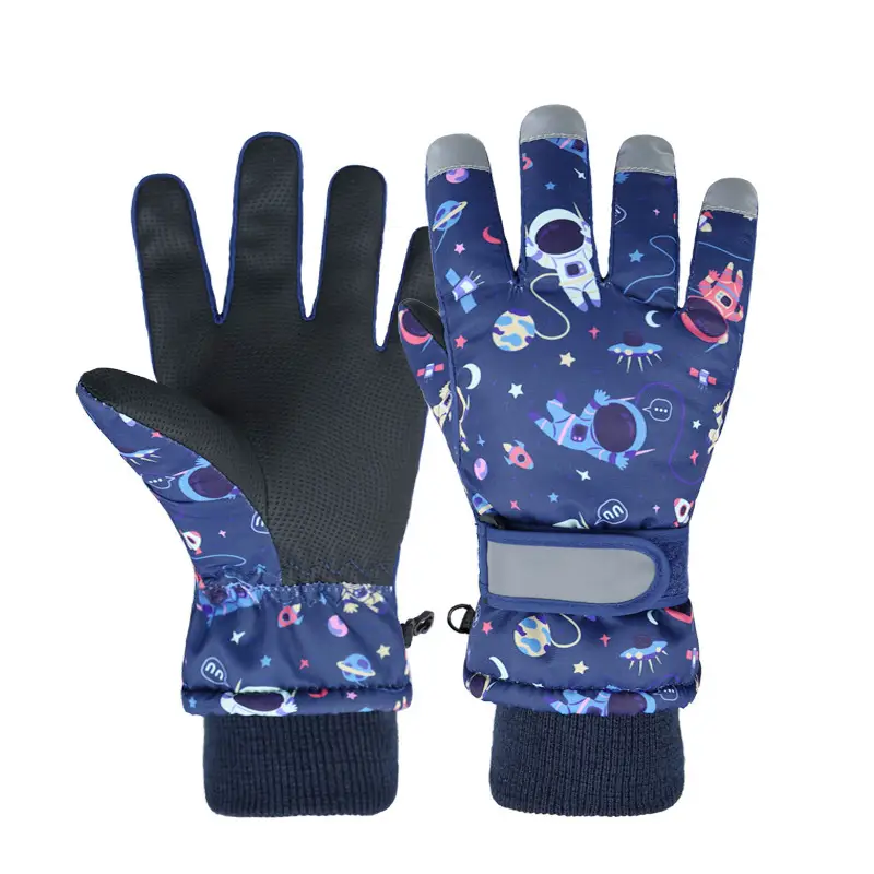 Winter Snow Gloves for Kids Cartoon Warm Five Finger - Image 12