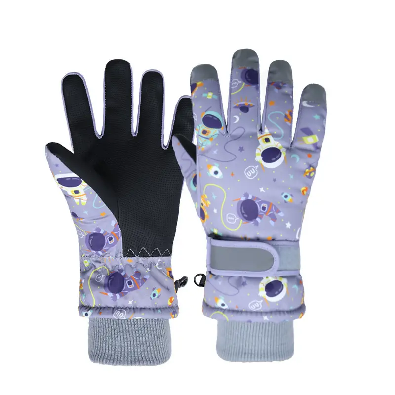 Winter Snow Gloves for Kids Cartoon Warm Five Finger - Image 7