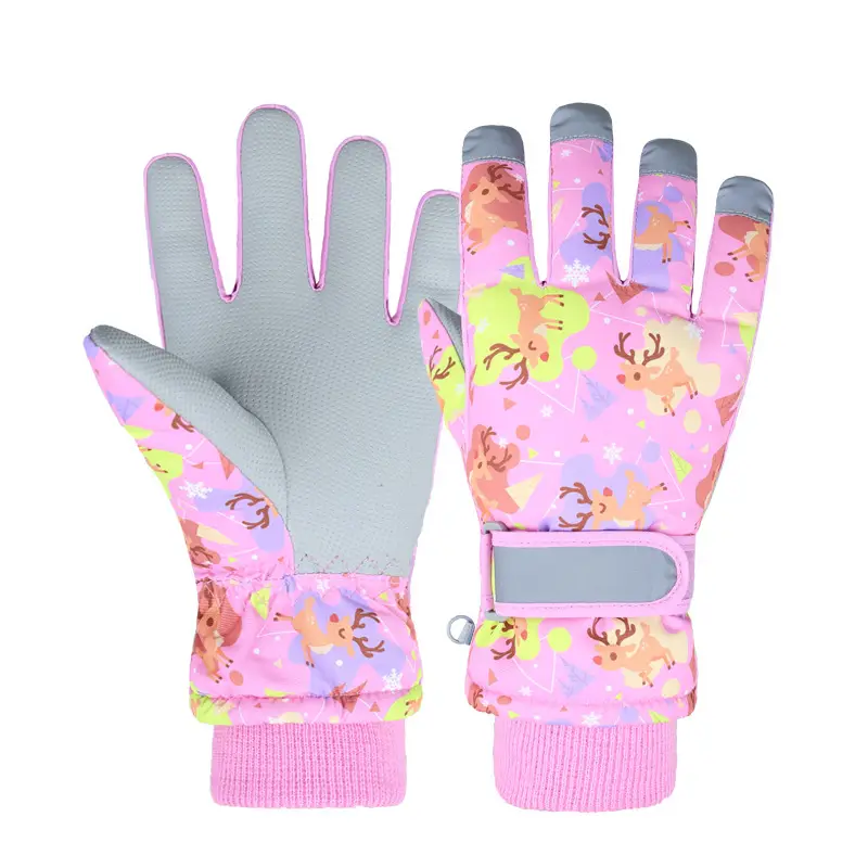 Winter Snow Gloves for Kids Cartoon Warm Five Finger - Image 8