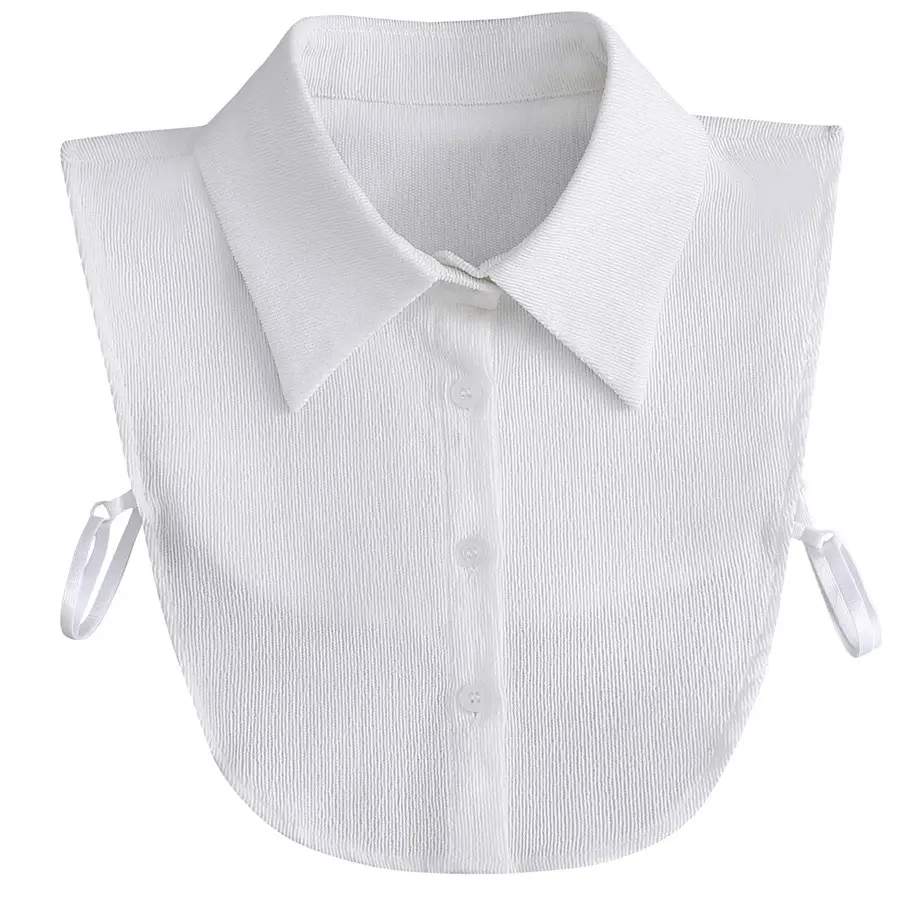 Women's White Houndstooth Collar Shirt Long Shirt Cross Border Manufacturer — feature 24